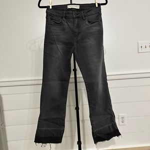 Hidden Jeans Clean Cropped Flare Charcoal size 28